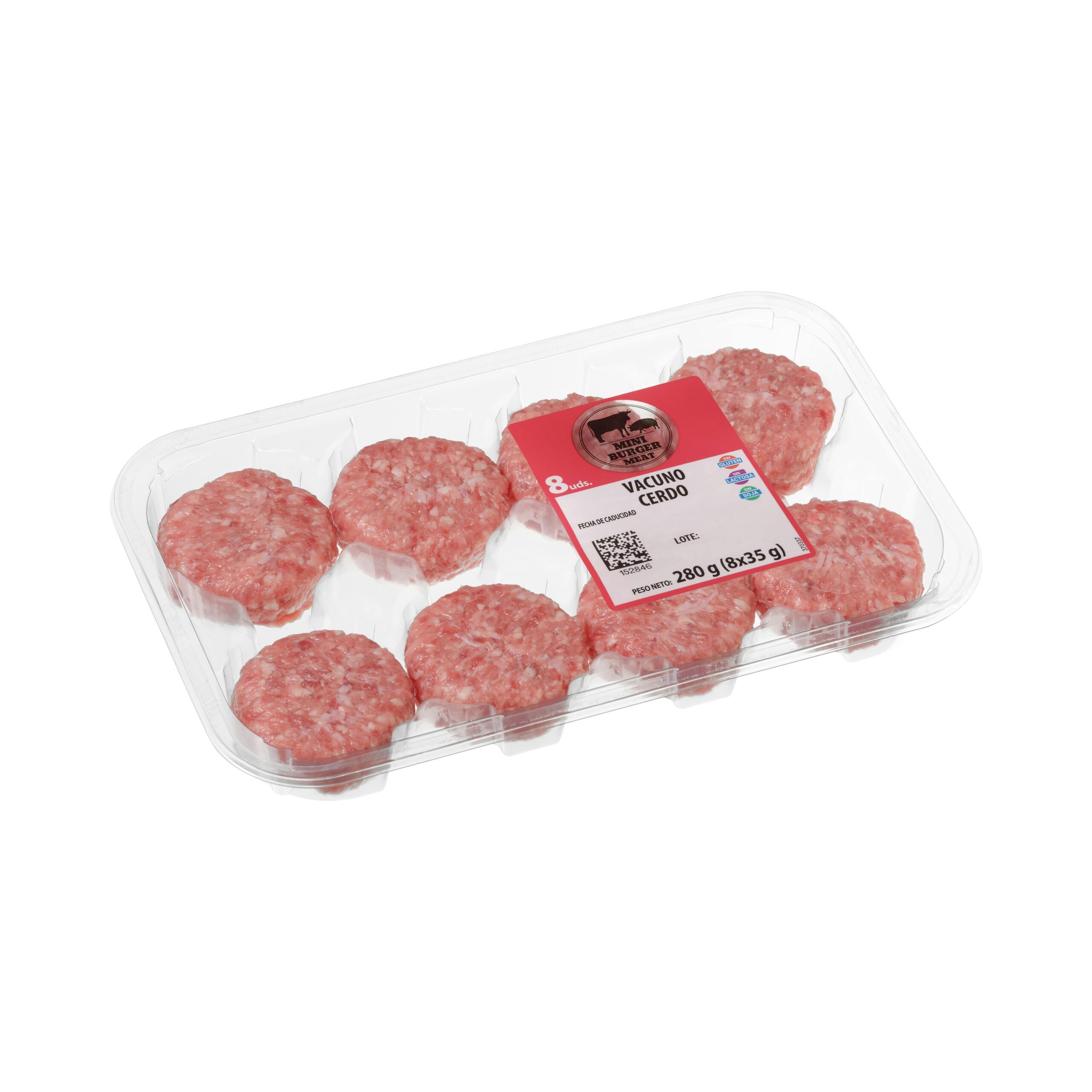 Mini burgers de vacuno y cerdo Mercadona