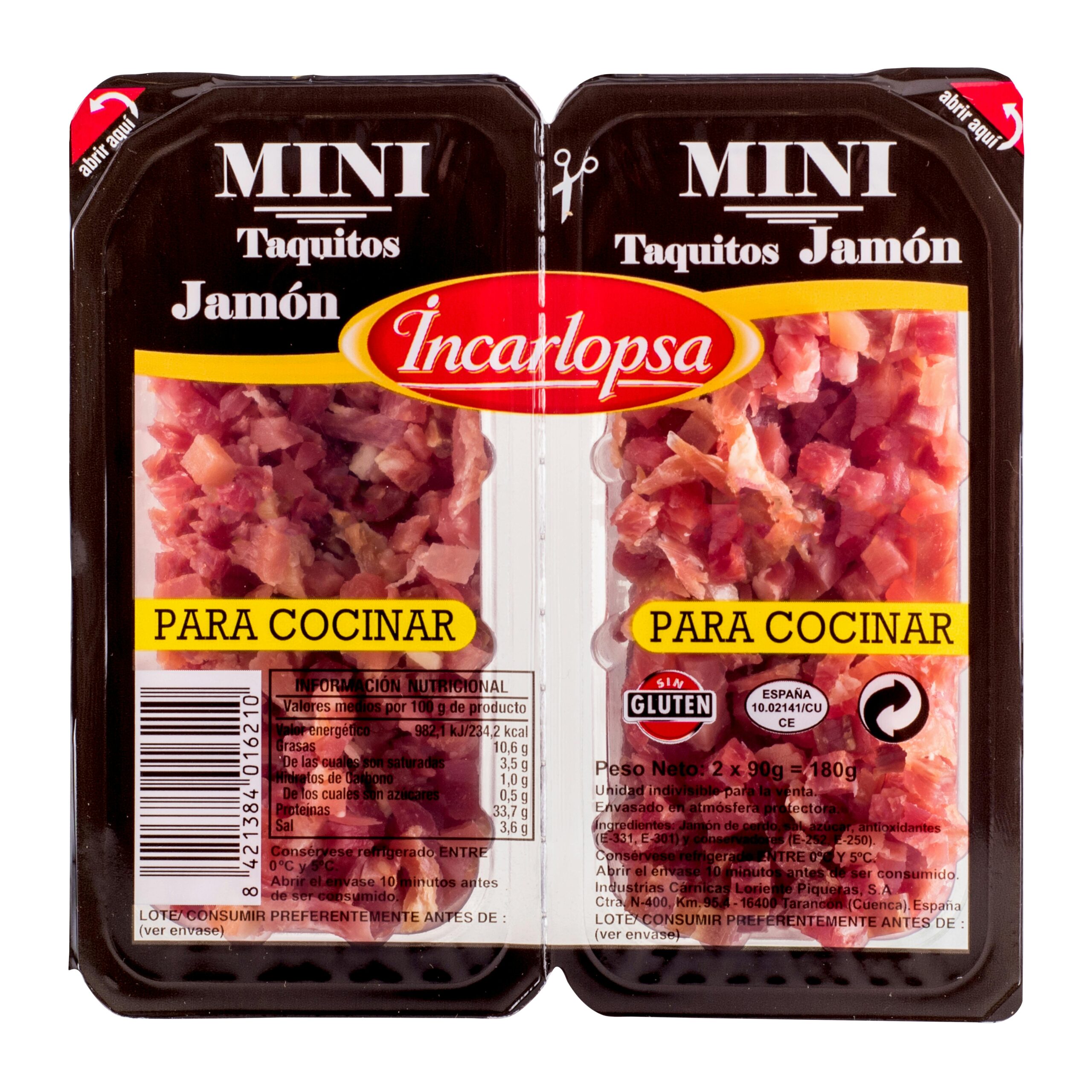 Mini taquitos de jamón Incarlopsa Mercadona
