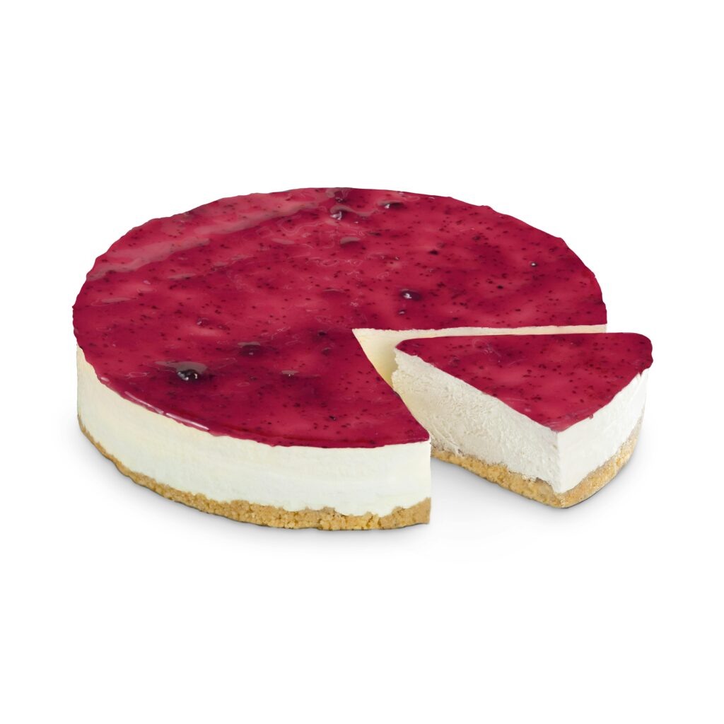 Mousse de queso Hacendado congelado con arándanos sin gluten