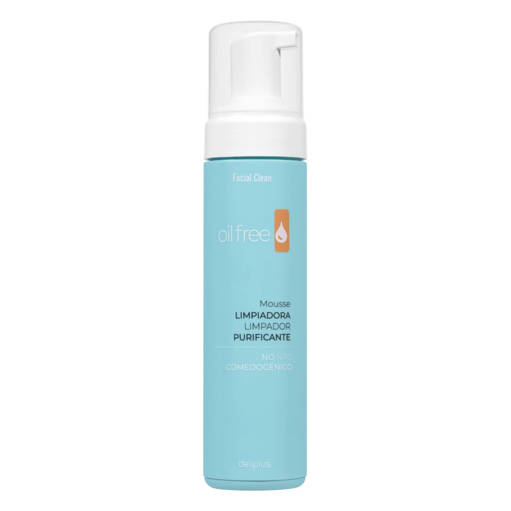 Mousse facial limpiadora purificante Deliplus Oil Free piel grasa y acneica