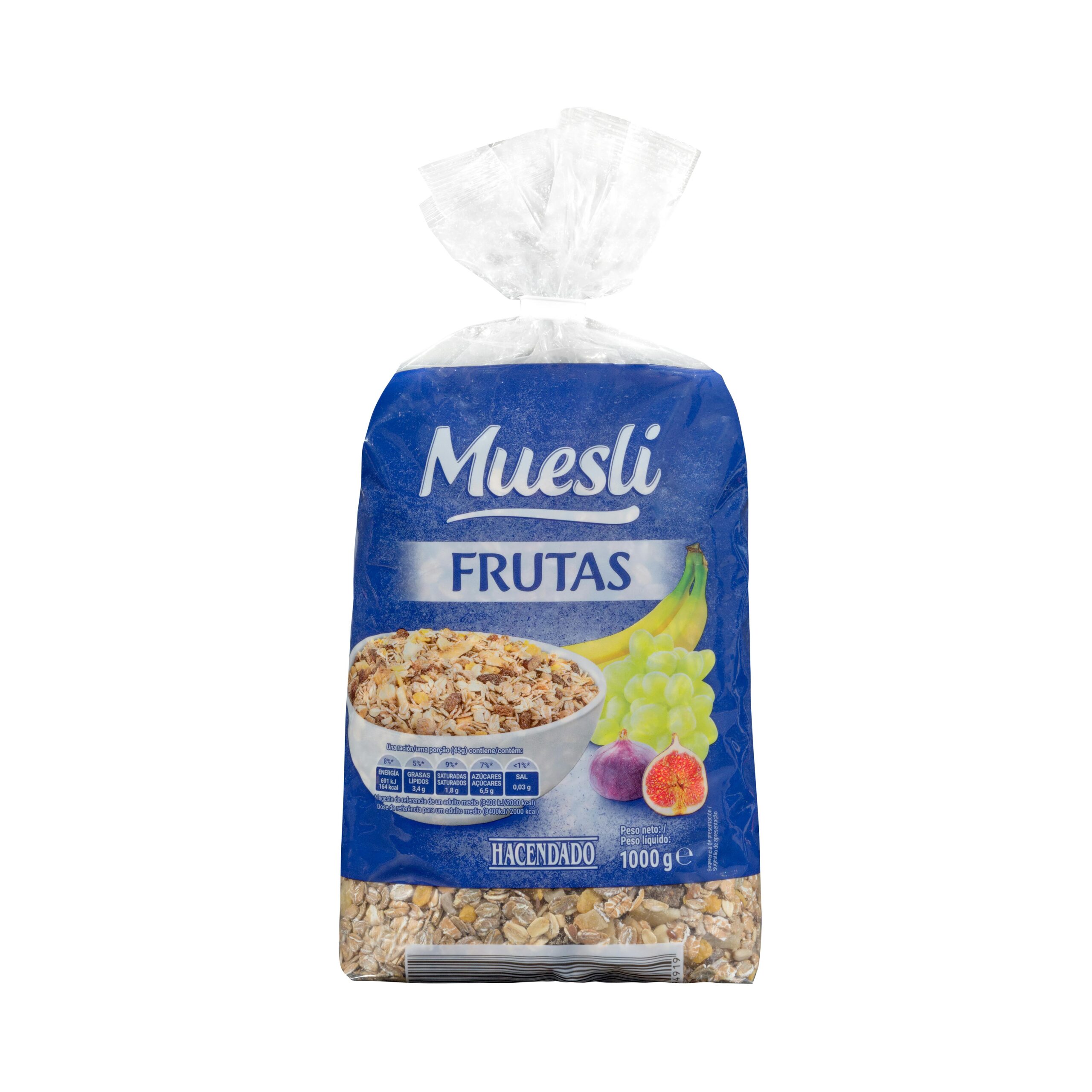 Muesli Hacendado con frutas Mercadona