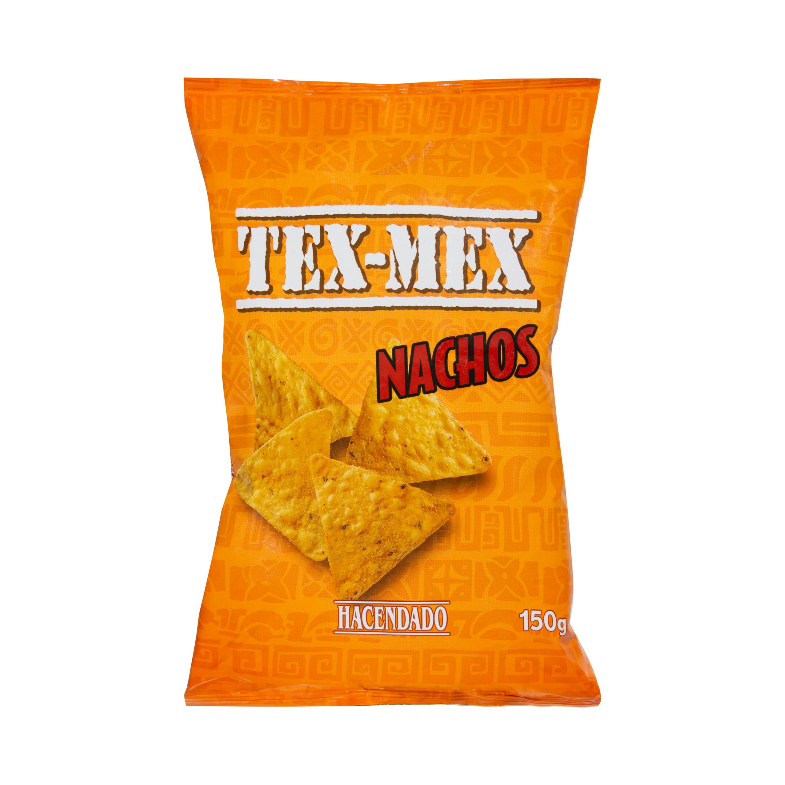 Nachos tex-mex Hacendado sabor queso Mercadona