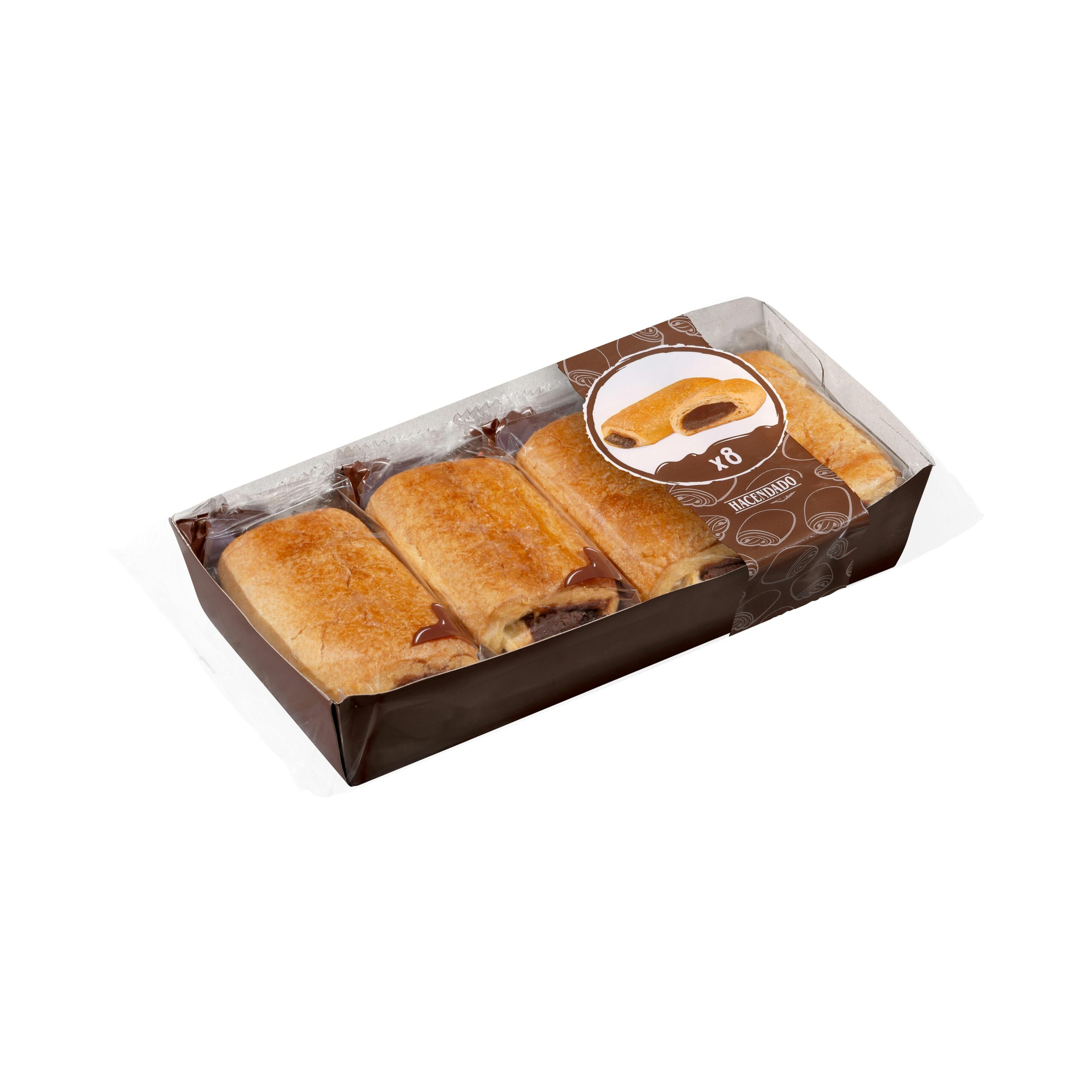 Napolitanas con relleno de cacao Hacendado Mercadona