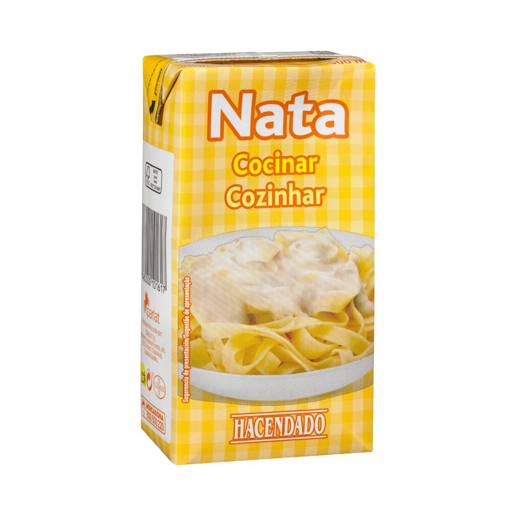Nata ligera para cocinar Hacendado
