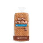 Pan de molde 100% integral Hacendado 0% m.g 0% azúcares añadidos