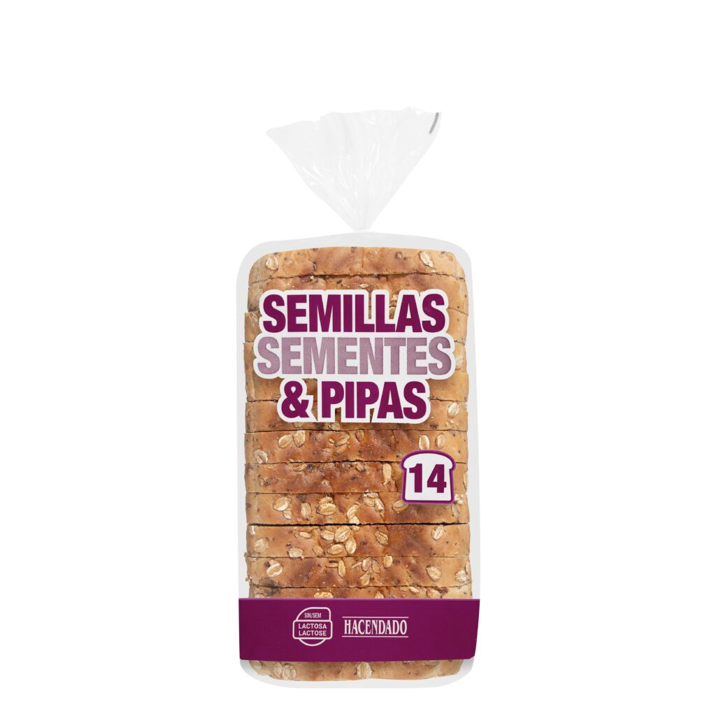 Pan de molde semillas y pipas de calabaza Hacendado