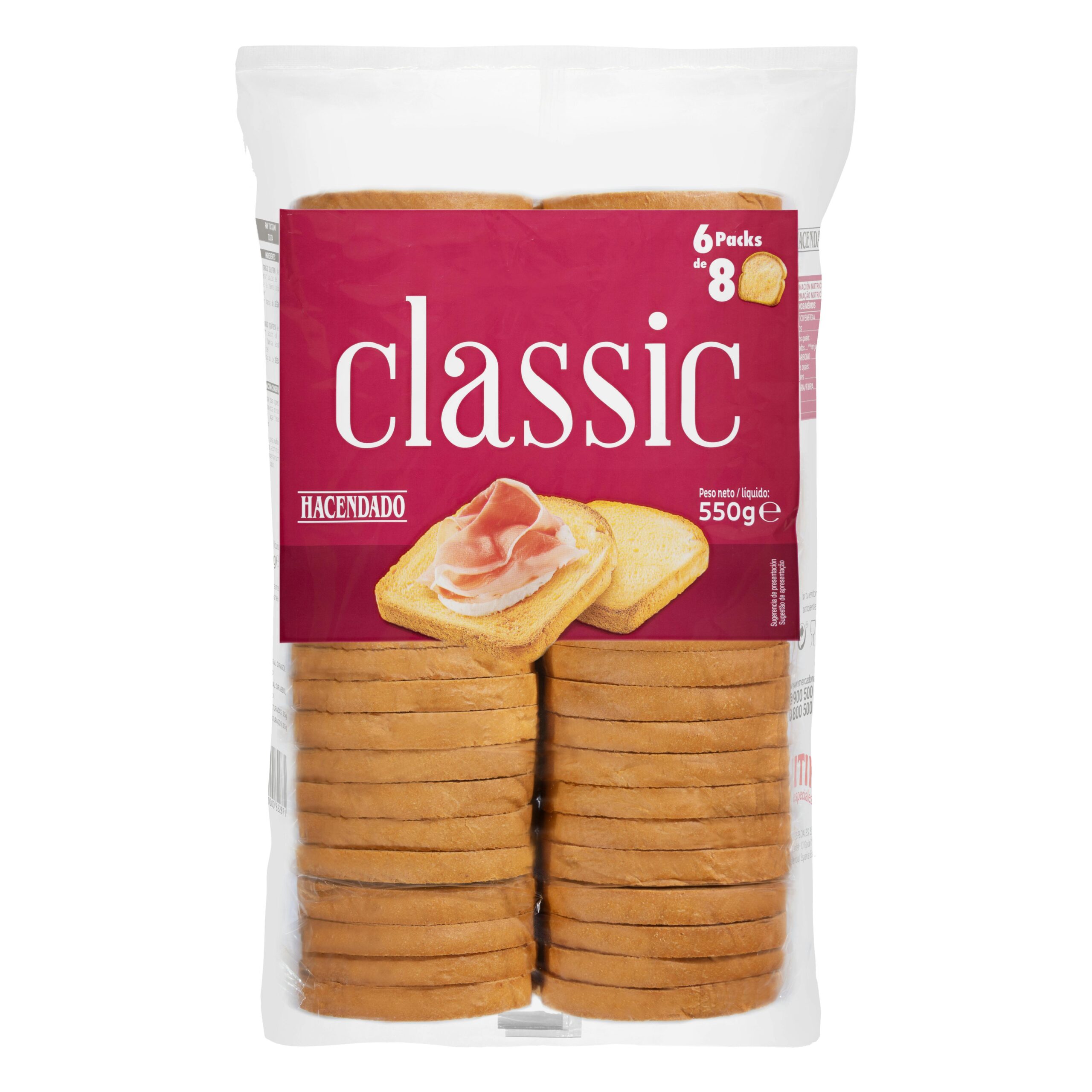 Pan tostado classic Hacendado Mercadona
