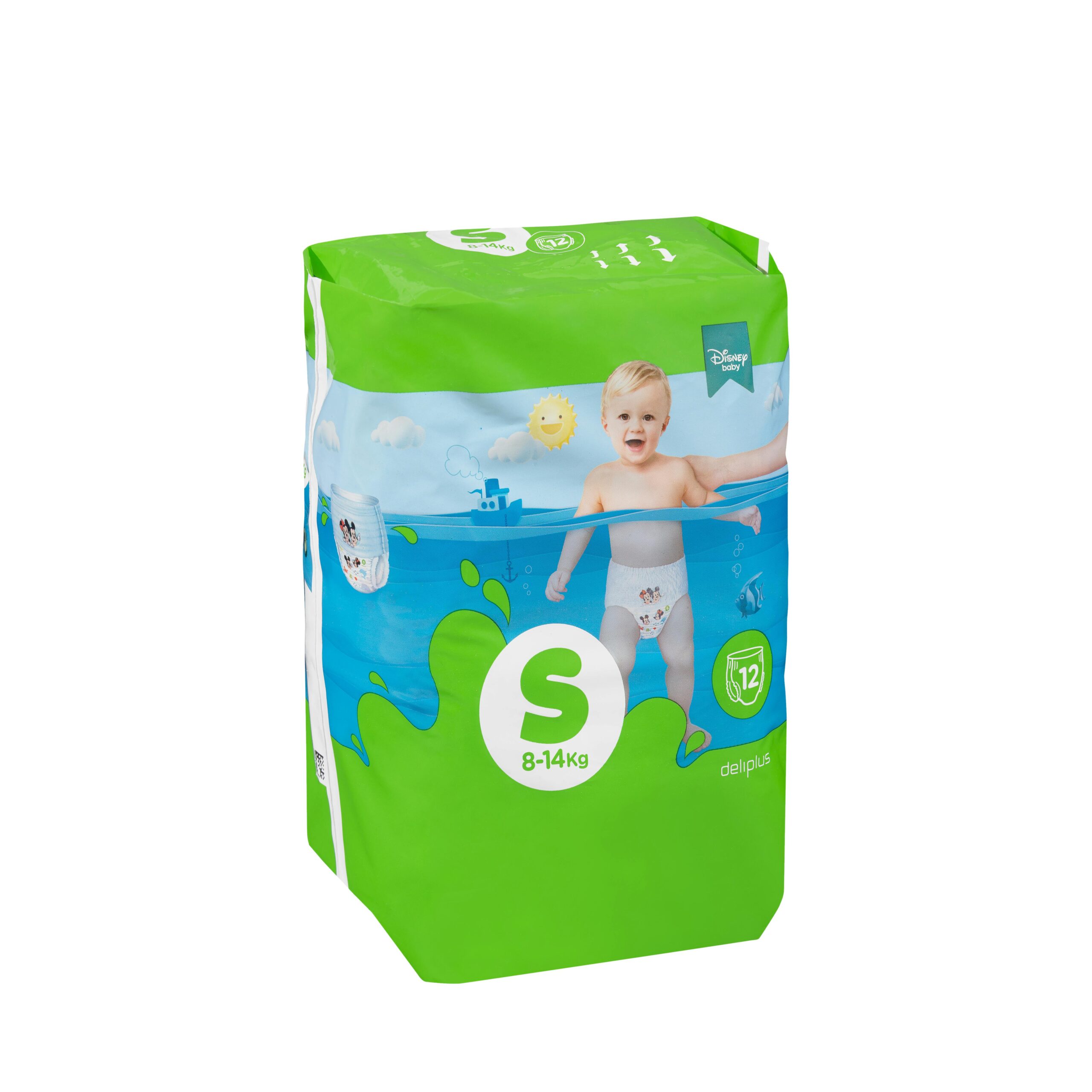 Pañal bañador desechable talla S Deliplus de 8-14 kg Pañal bañador desechable talla S Deliplus de 8-14 kg