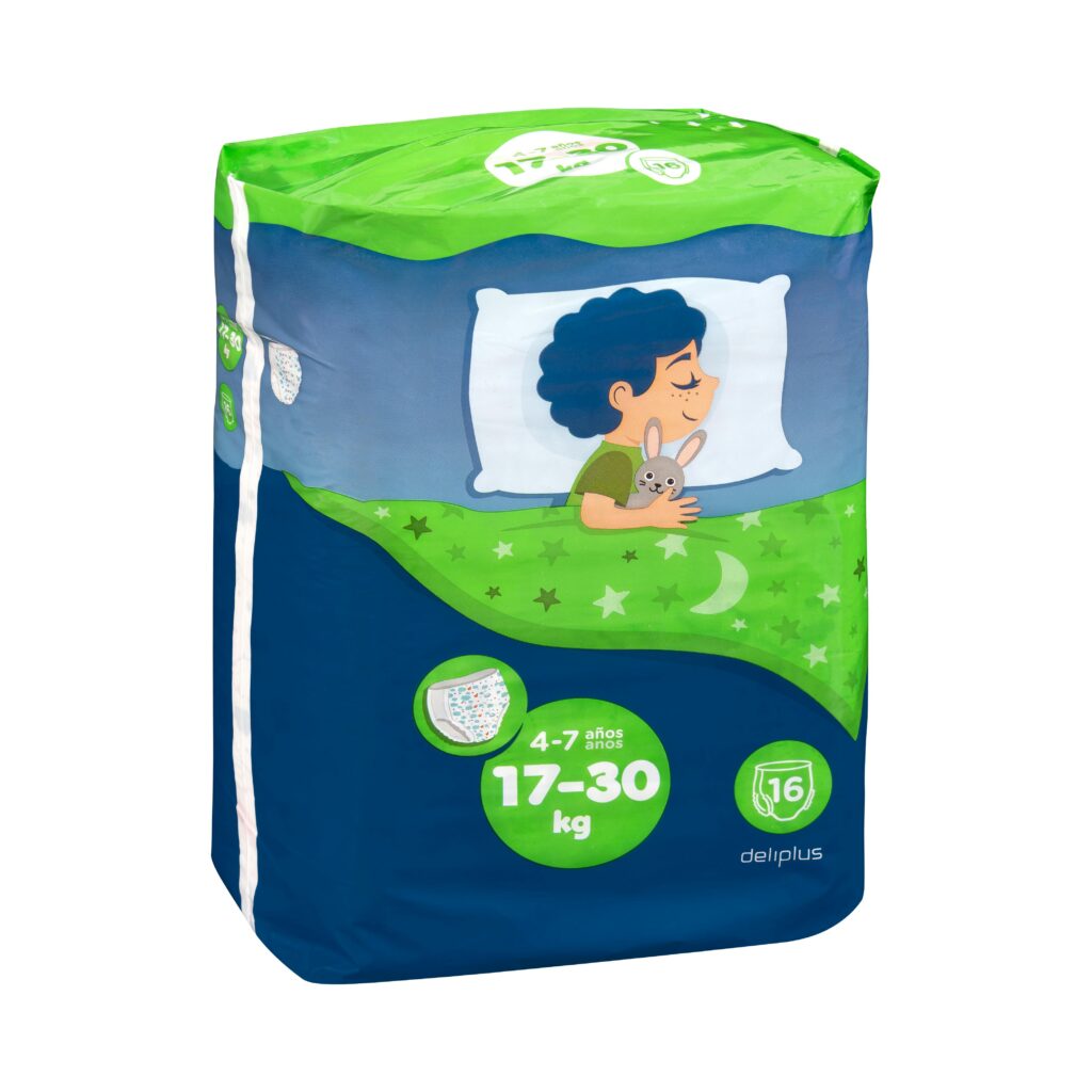 Pañal junior braguita noche infantil Deliplus de 17-30 kg 4 a 7 años