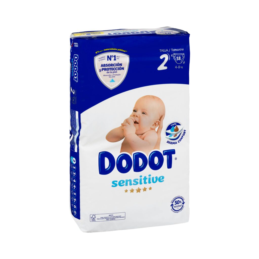 Pañales bebé talla 2 de 4-8 kg Dodot Sensitive