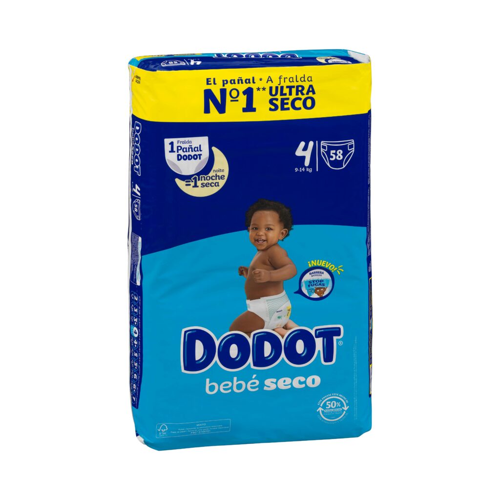 Pañales bebé talla 4 de 9-14 kg Dodot