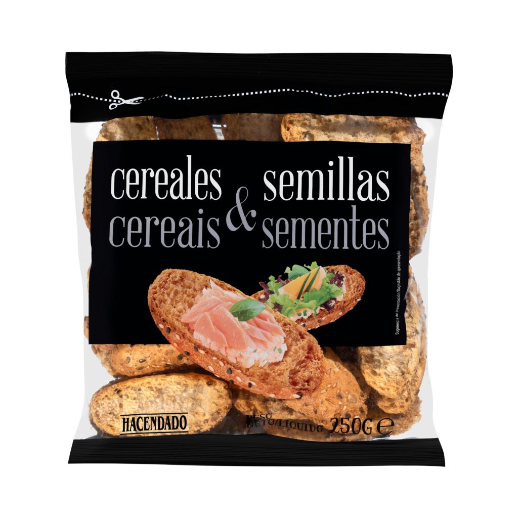 Panecillos tostados cereales y semillas Hacendado