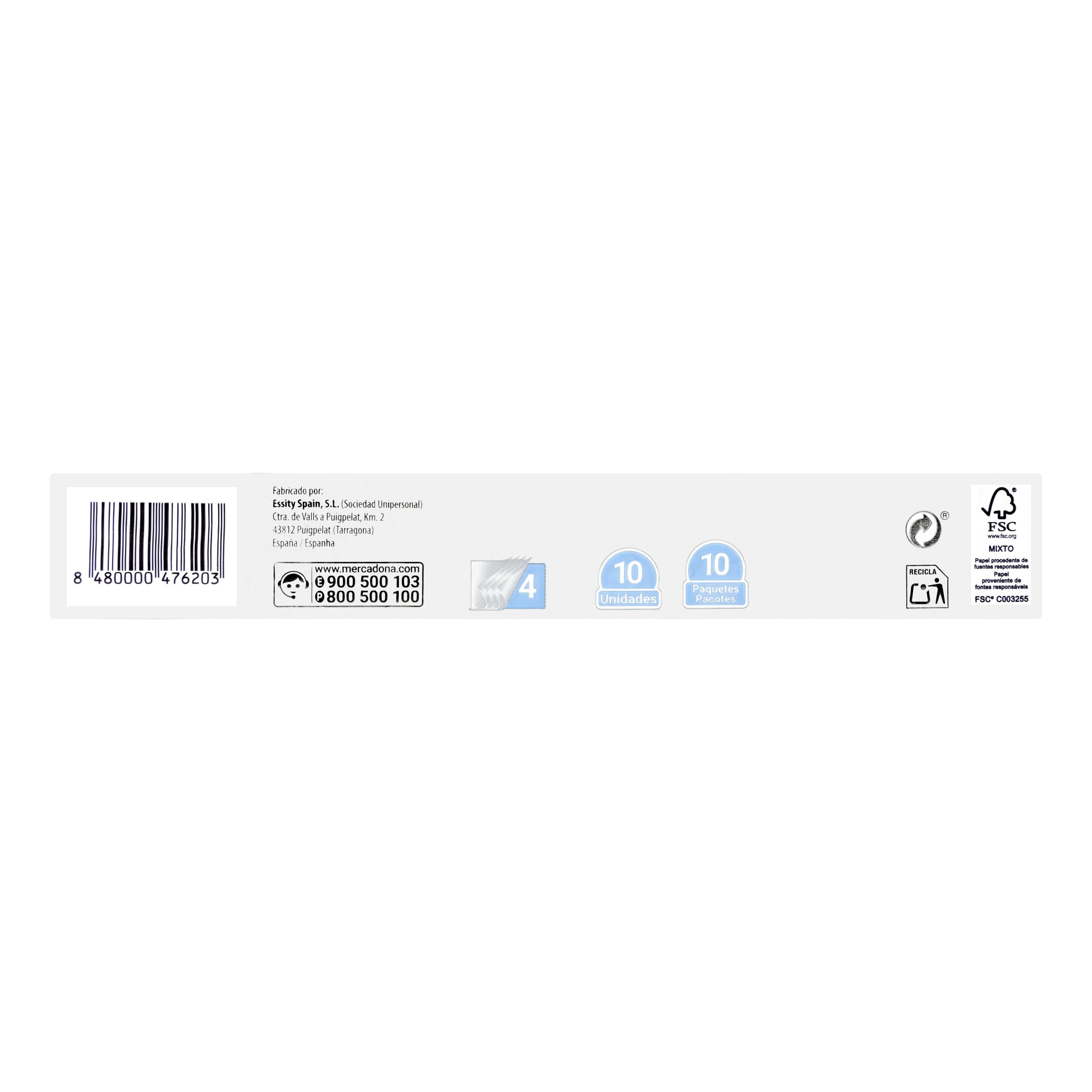 Etiqueta Pañuelos de papel Extra Suaves Bosque Verde 4 capas