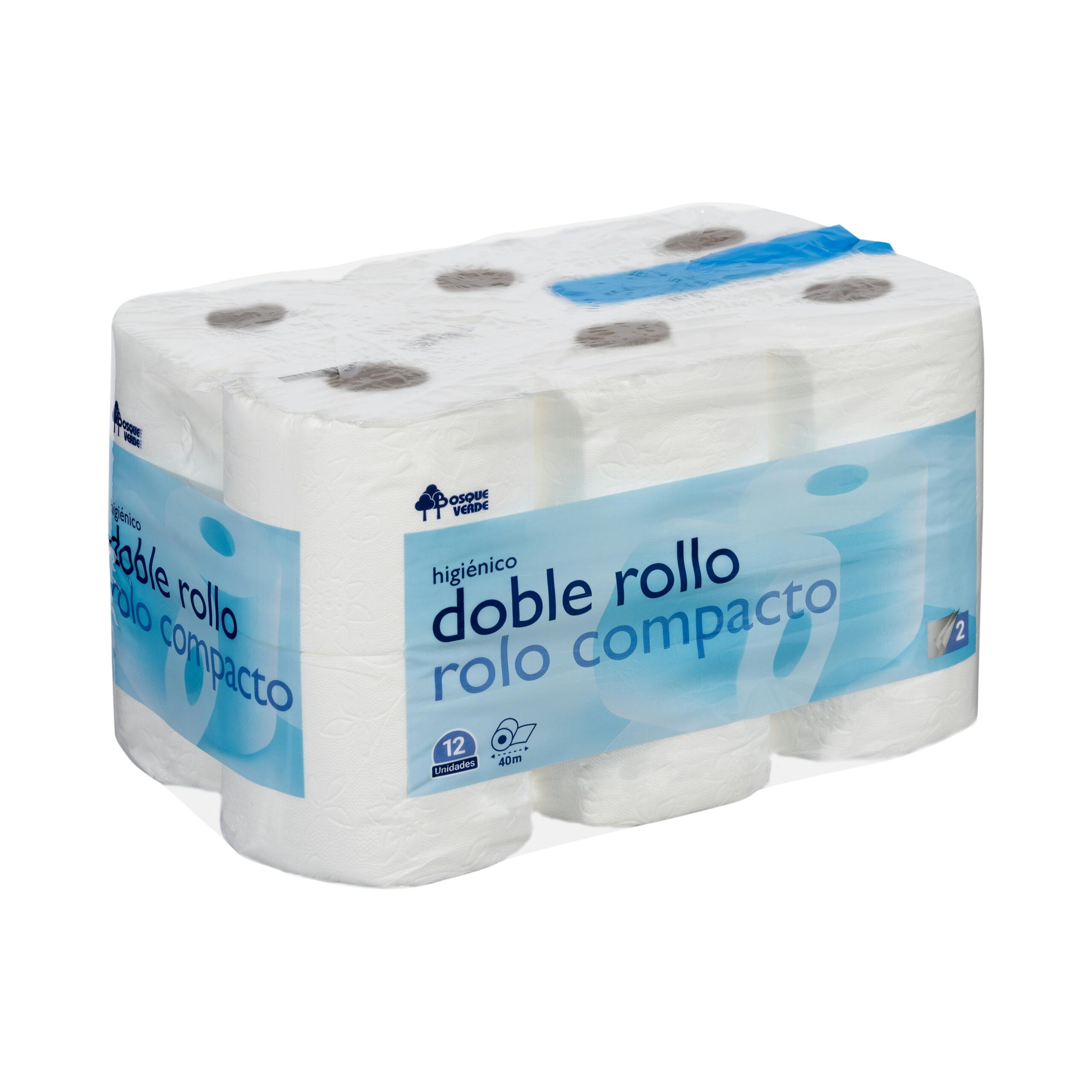 Papel higiénico Doble Rollo Bosque Verde Mercadona