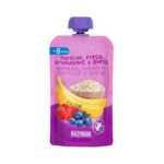 Papilla plátano, fresa, arándanos y avena +8 meses Hacendado Papilla plátano