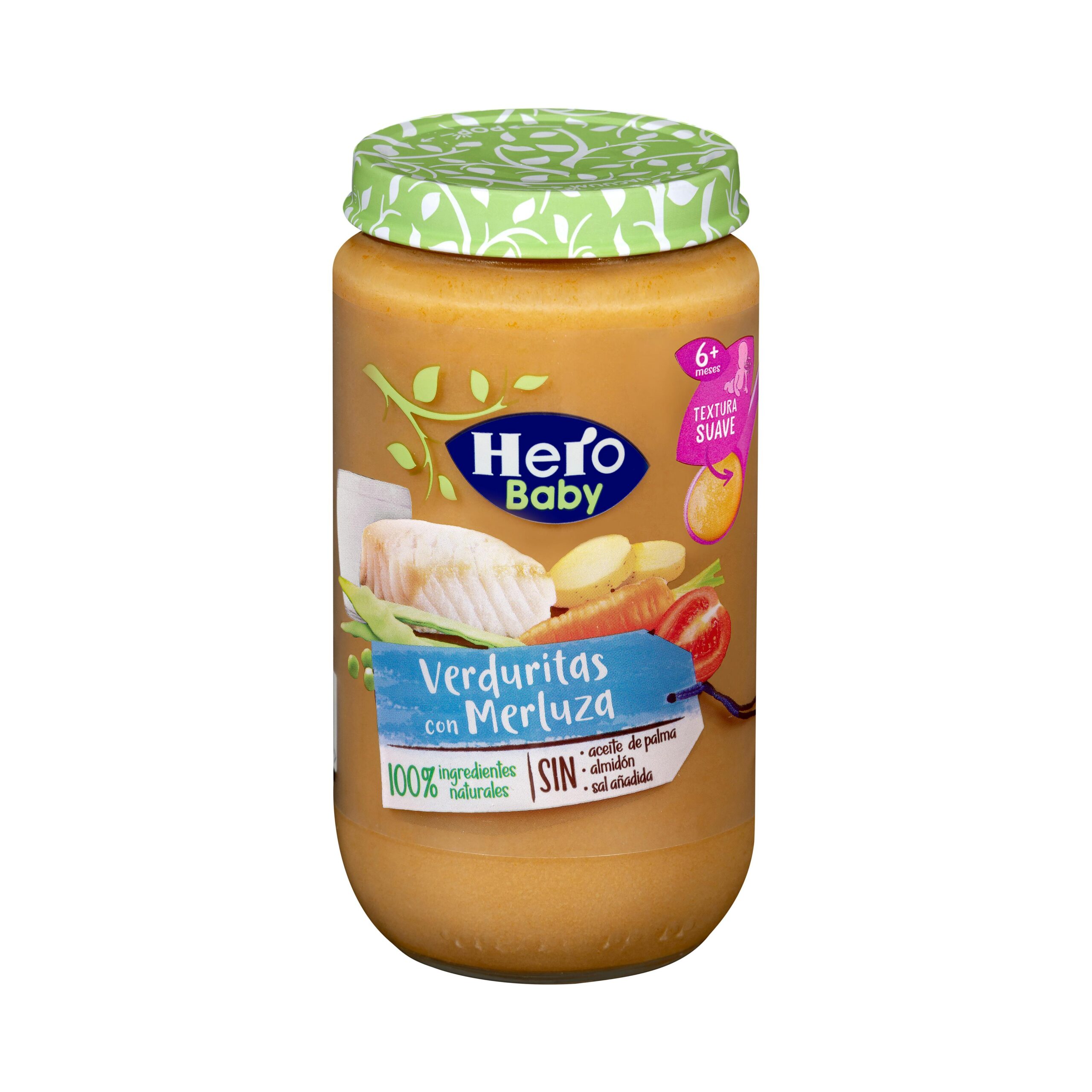 Papilla verduritas con merluza Hero baby +6 meses Mercadona