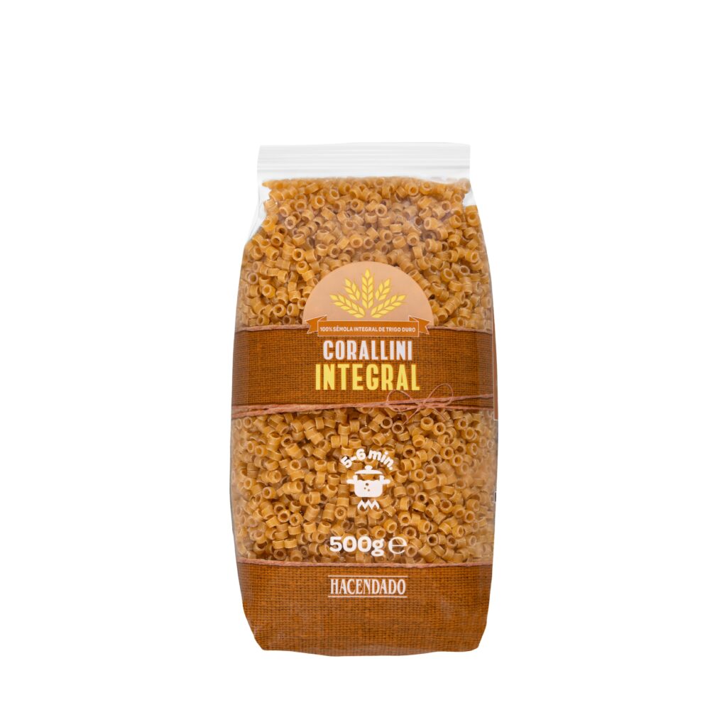 Pasta corallini integral Hacendado