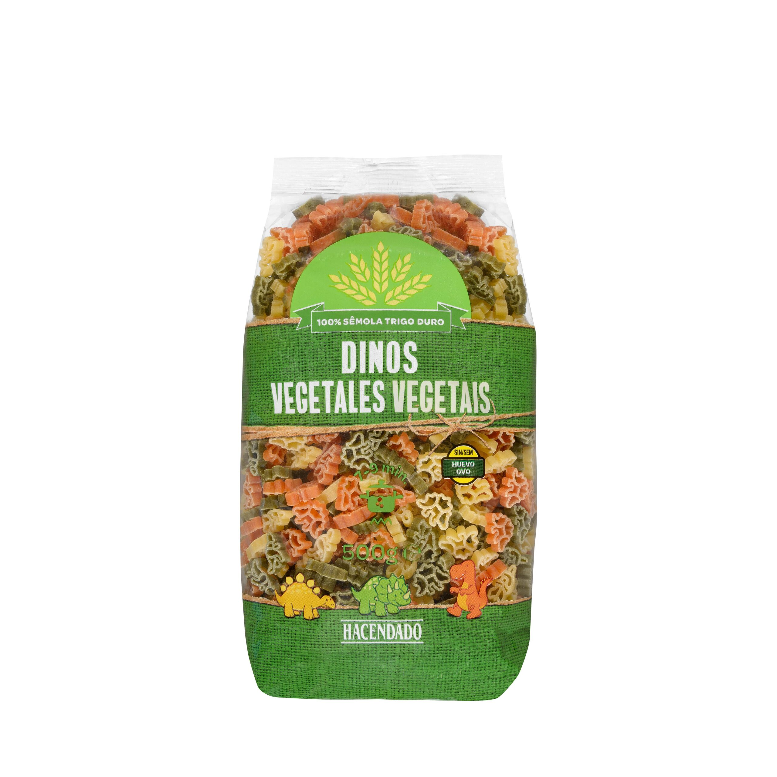 Pasta infantil con vegetales Hacendado para sopa Mercadona