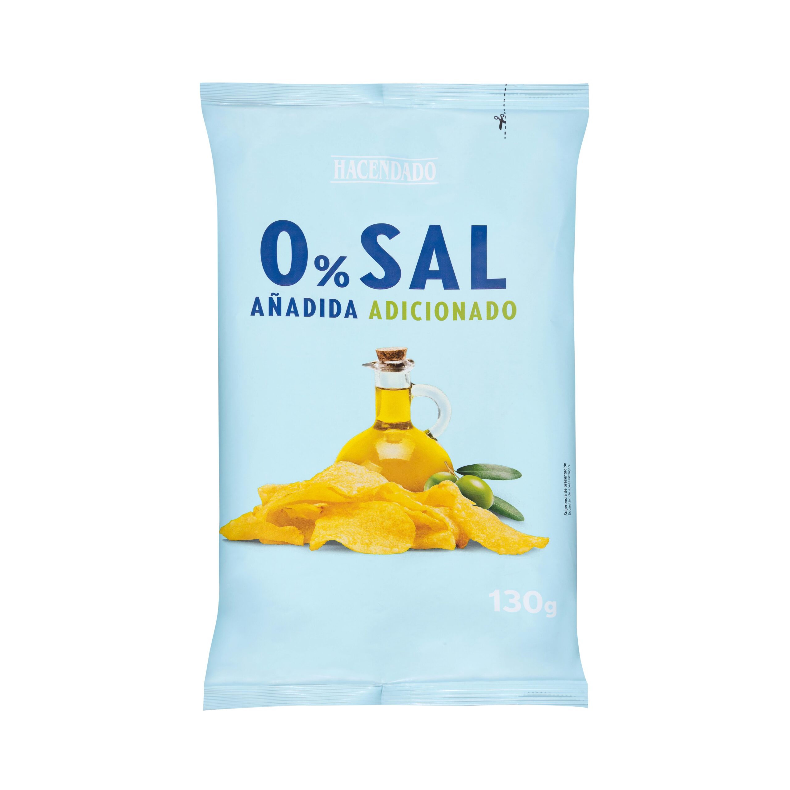 Patatas fritas 0% sal añadida Hacendado Mercadona