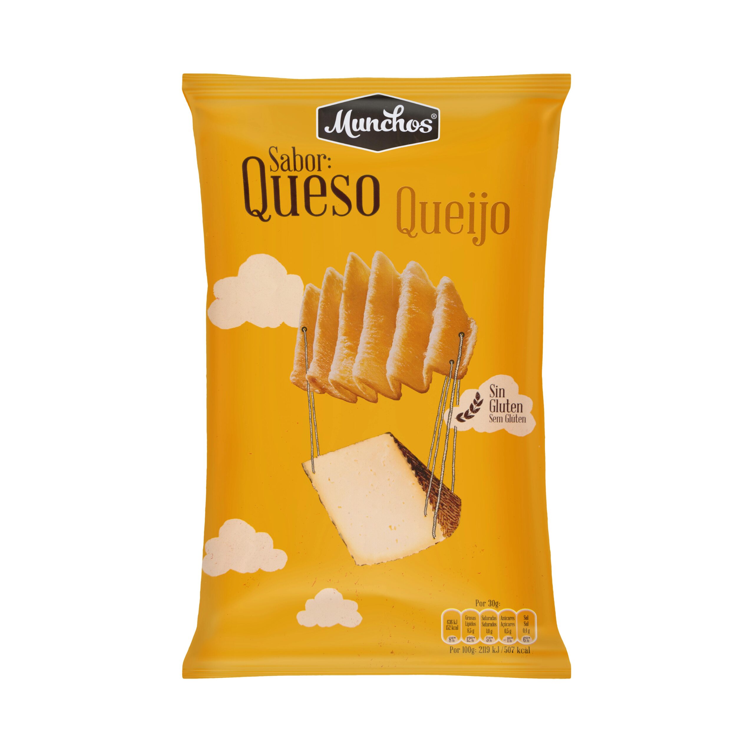 Patatas fritas onduladas Munchos sabor queso Mercadona