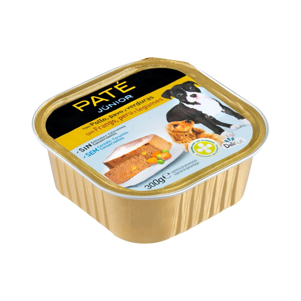 Paté perro junior Delikuit con pollo