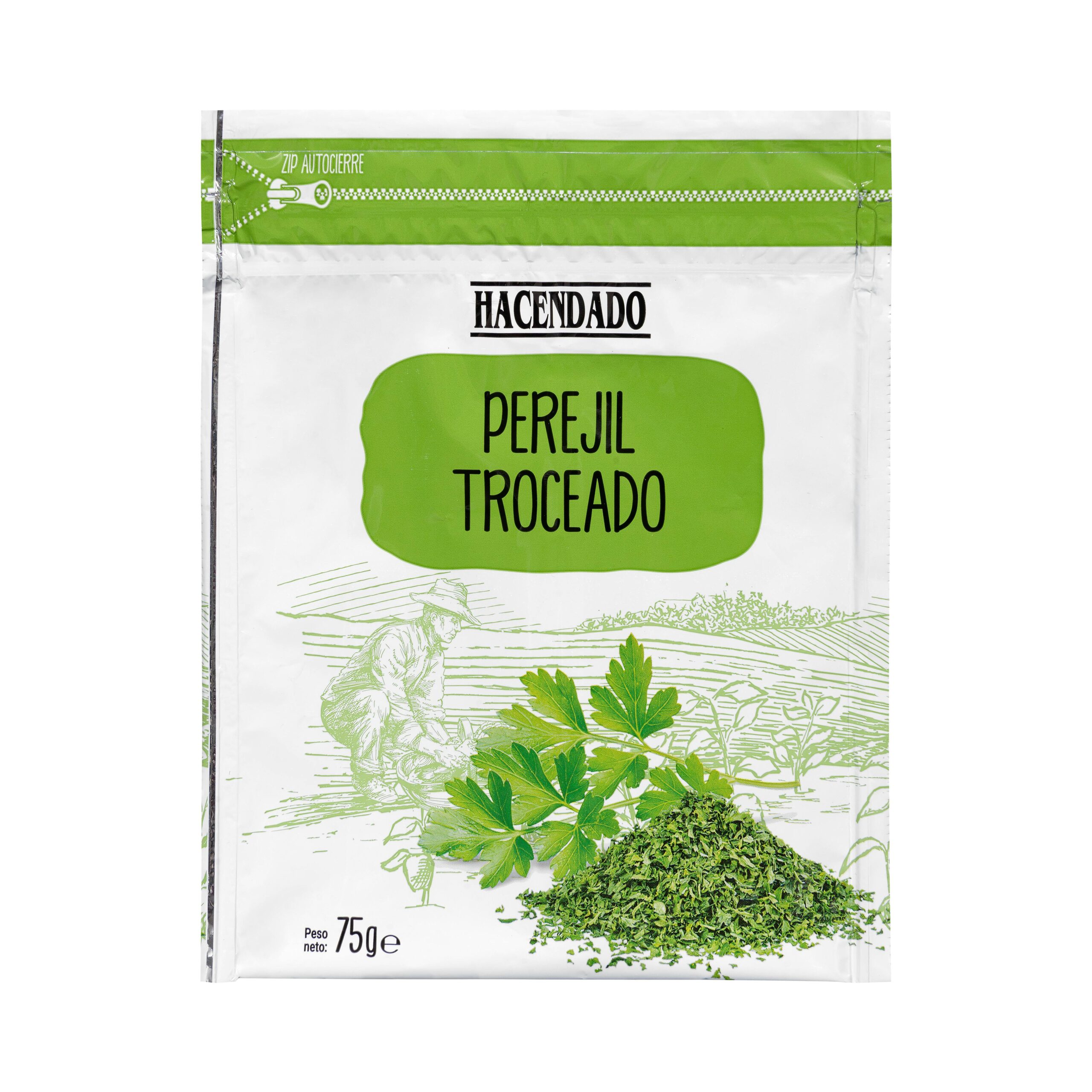 Perejil troceado Hacendado ultracongelado Mercadona