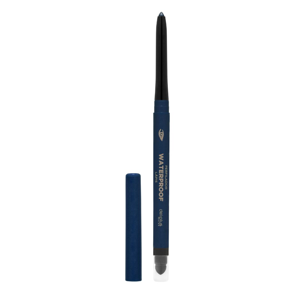 Perfilador de ojos Waterproof Deliplus 14 azul noche con esponja