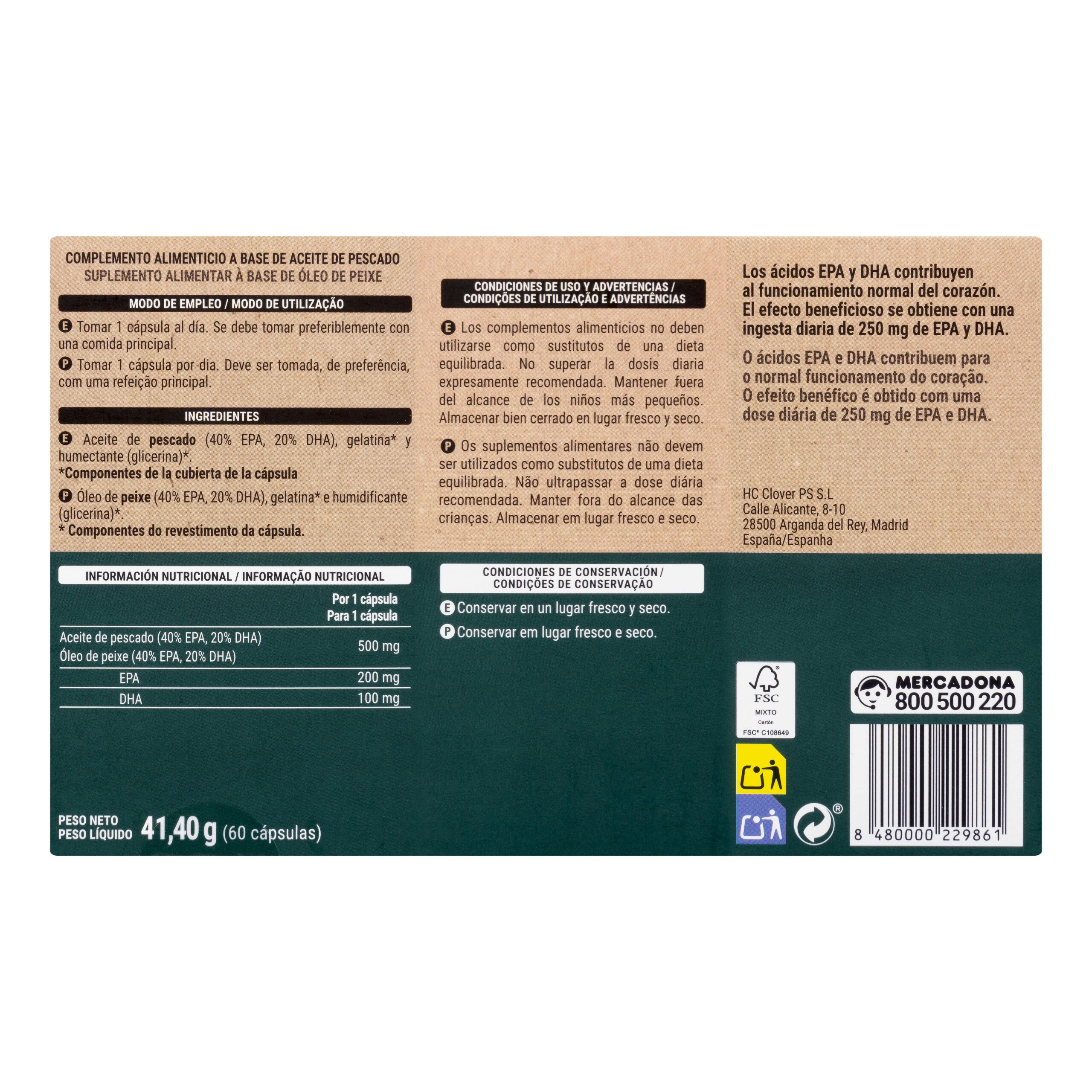 Etiqueta Perlas Omega 3 Deliplus