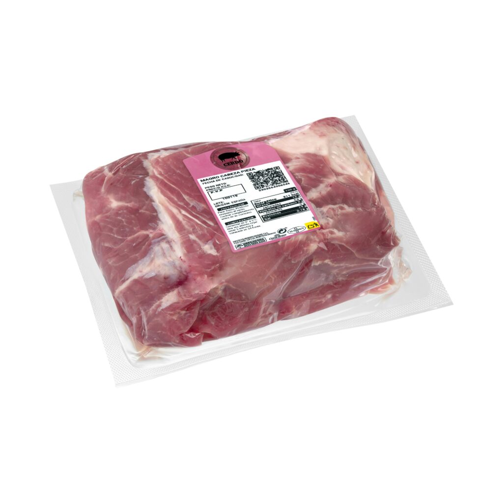Pieza magro cabeza de cerdo