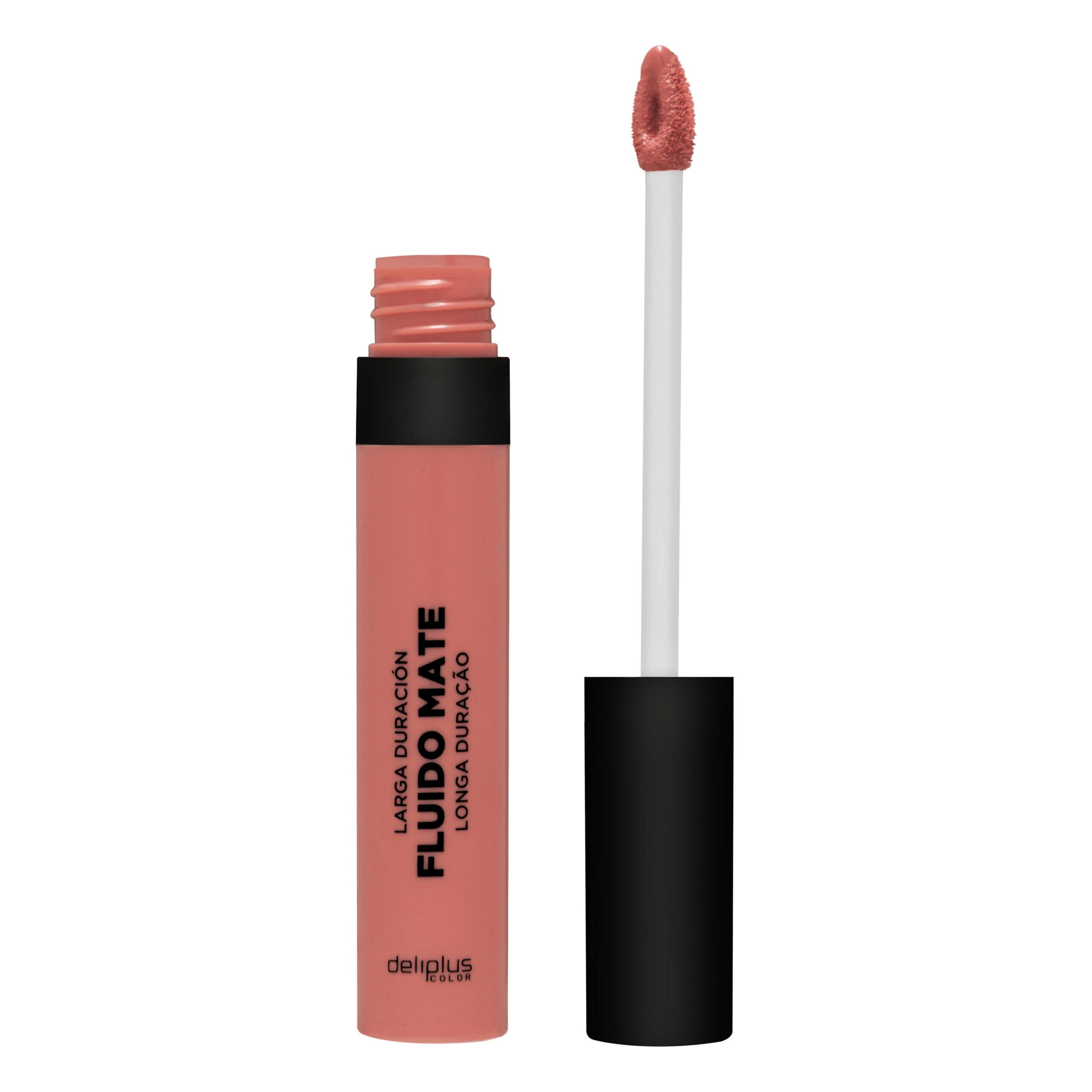 Pintalabios Fluido Mate Deliplus 02 nude rosado larga duración Mercadona