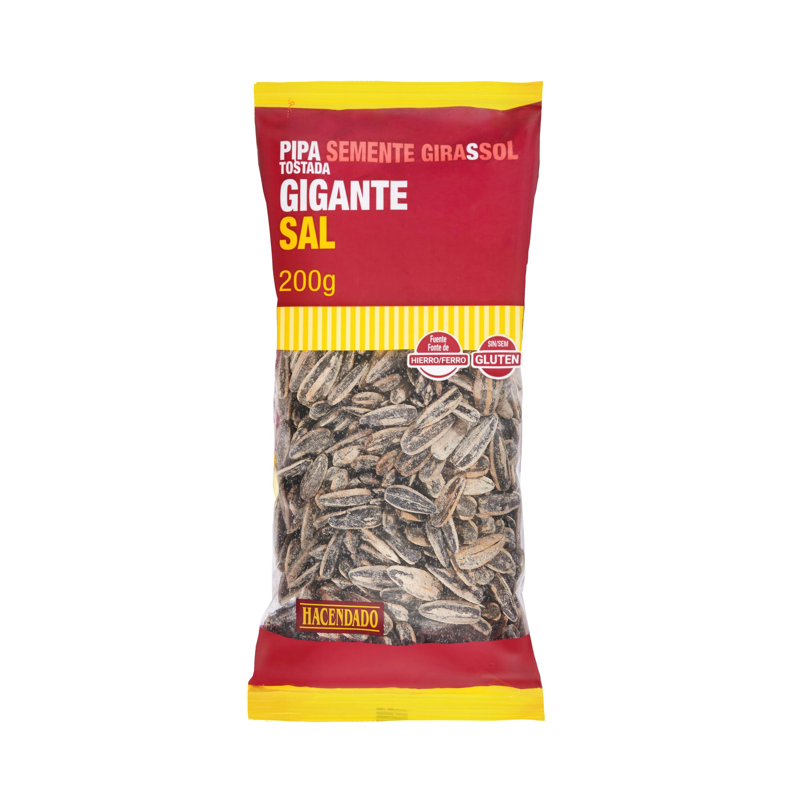 Pipas girasol tostadas Hacendado gigante con sal Mercadona