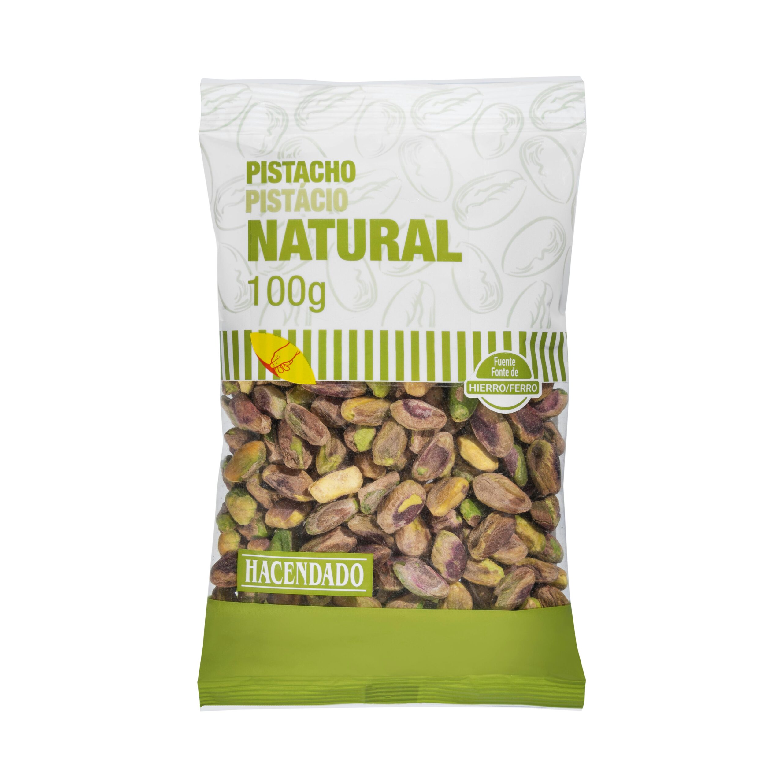 Pistacho natural Hacendado pelado Mercadona