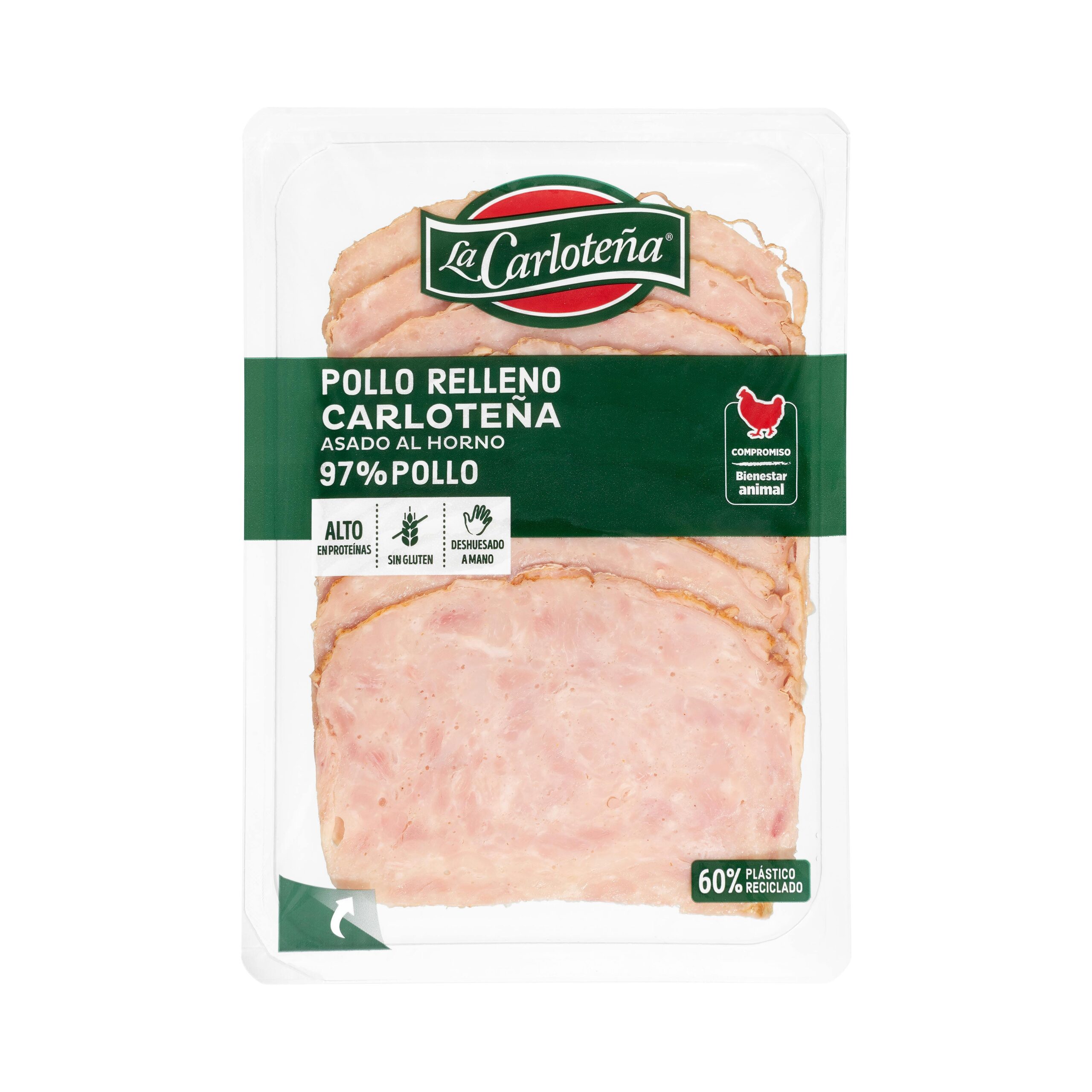 Pollo relleno asado al horno La Carloteña lonchas Mercadona