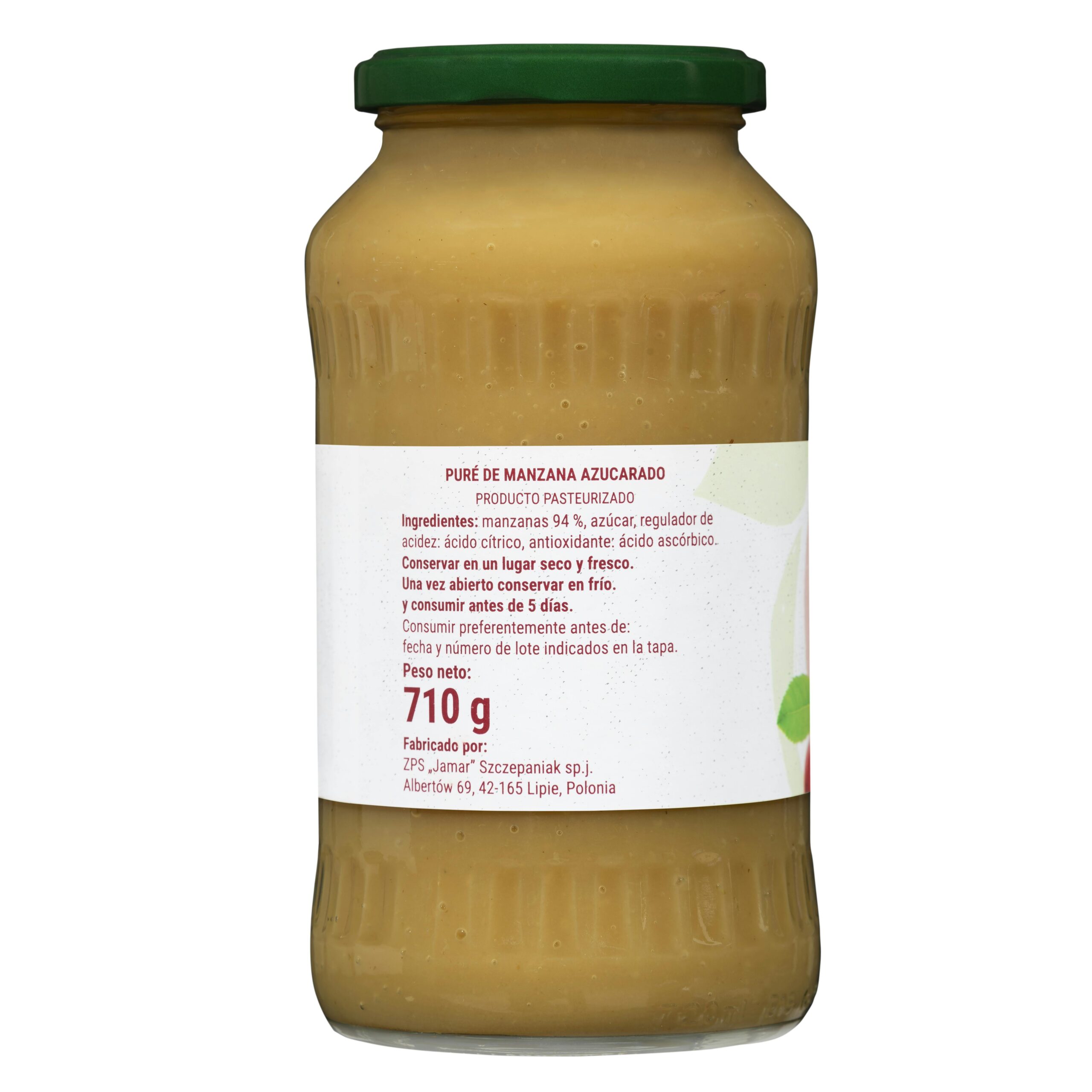 Etiqueta Postre de manzana Jamar