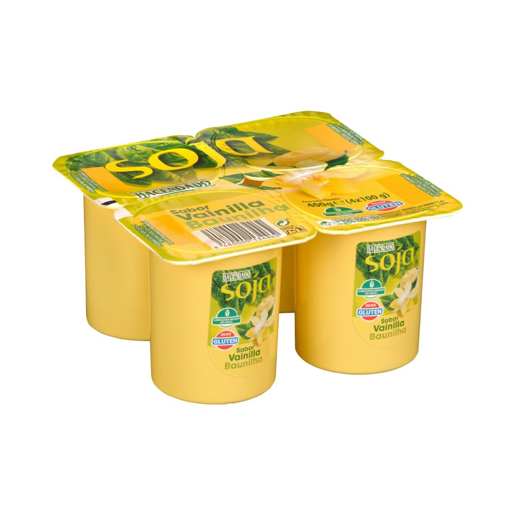 Postre de soja Hacendado sabor vainilla