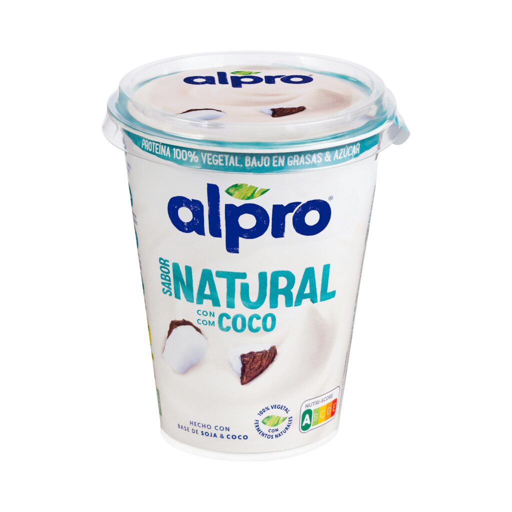 Postre de soja sabor Natural con coco Alpro