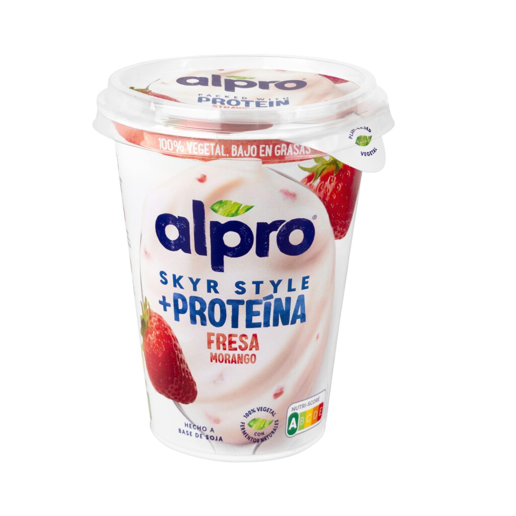 Postre de soja Skyr Style +Proteínas Alpro sabor fresa
