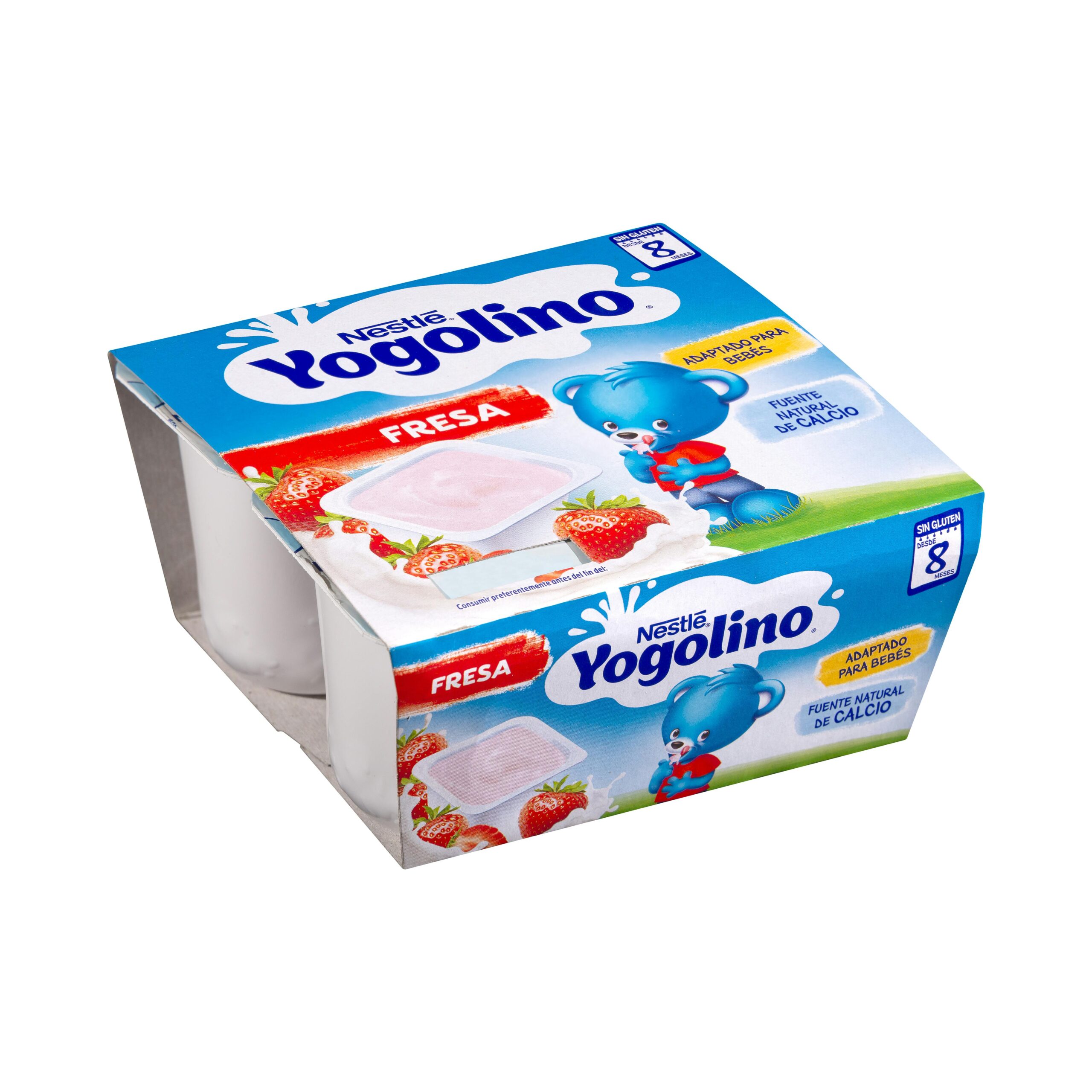Postre lácteo infantil de fresa Yogolino +8 meses Nestlé Mercadona