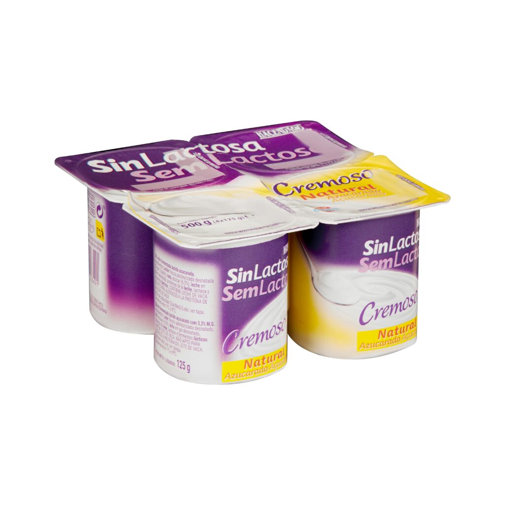 Postre lácteo sin lactosa cremoso natural azucarado Hacendado