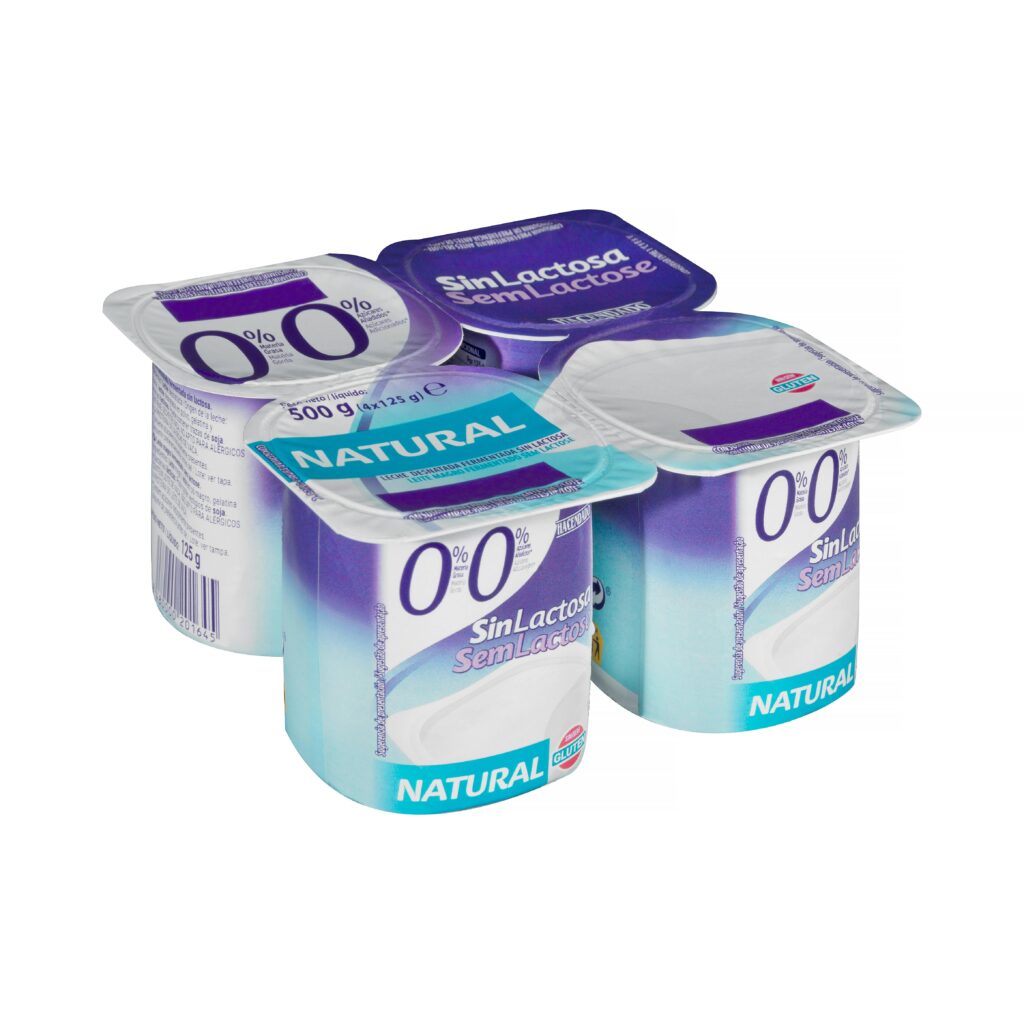 Postre lácteo sin lactosa natural Hacendado 0% m.g 0% azúcares añadidos