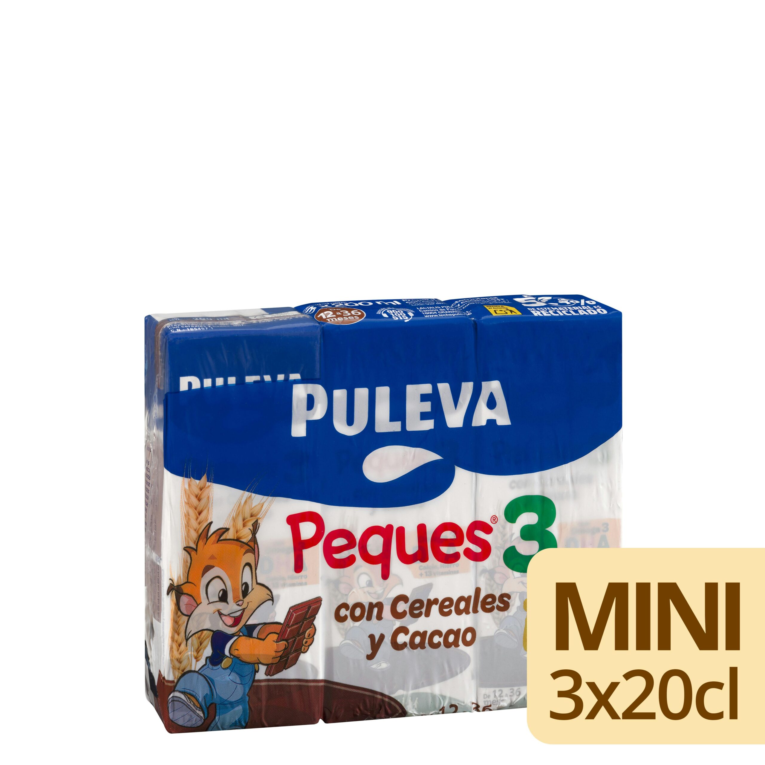 Preparado lácteo cereales al cacao Peques 3 Puleva de 12 a 36 meses Mercadona