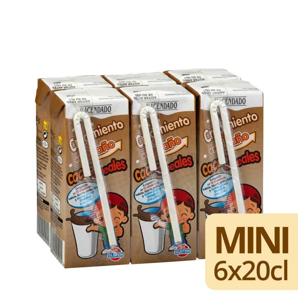 Preparado lácteo con cacao y cereales crecimiento Hacendado +1 año