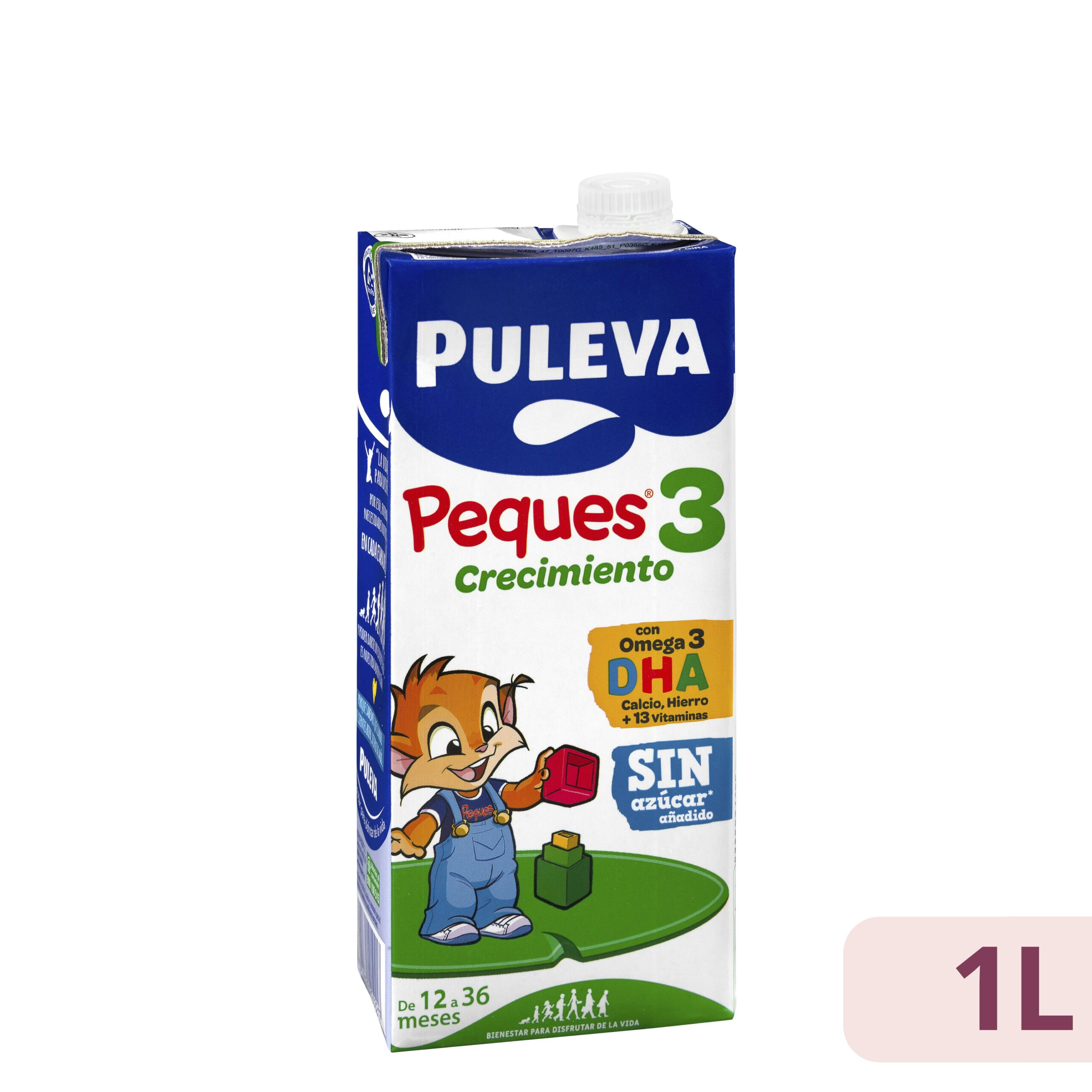 Preparado lácteo crecimiento Peques 3 Puleva de 12 a 36 meses Mercadona