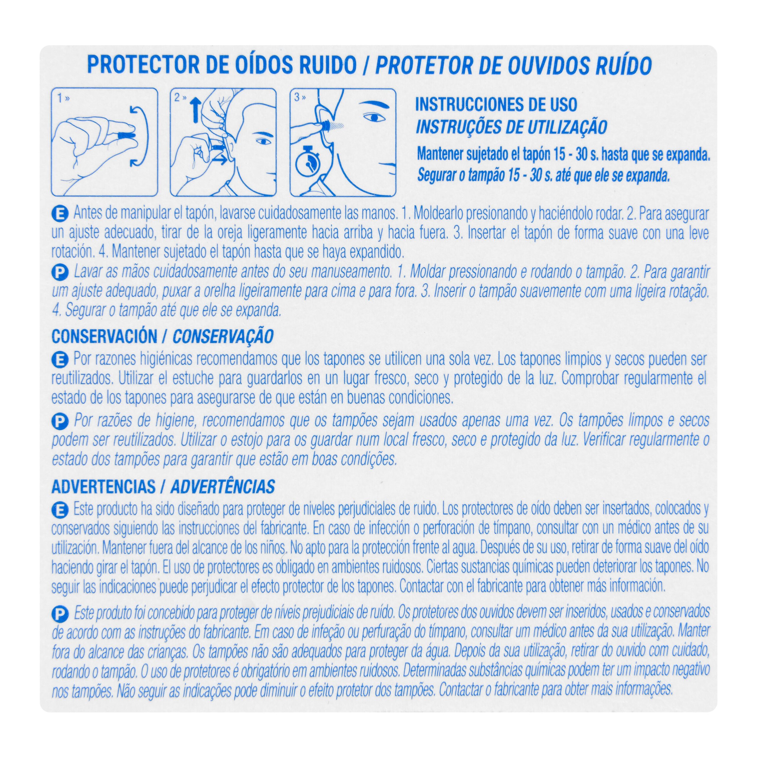 Etiqueta Protectores para los oídos de espuma Moldex contra el ruido