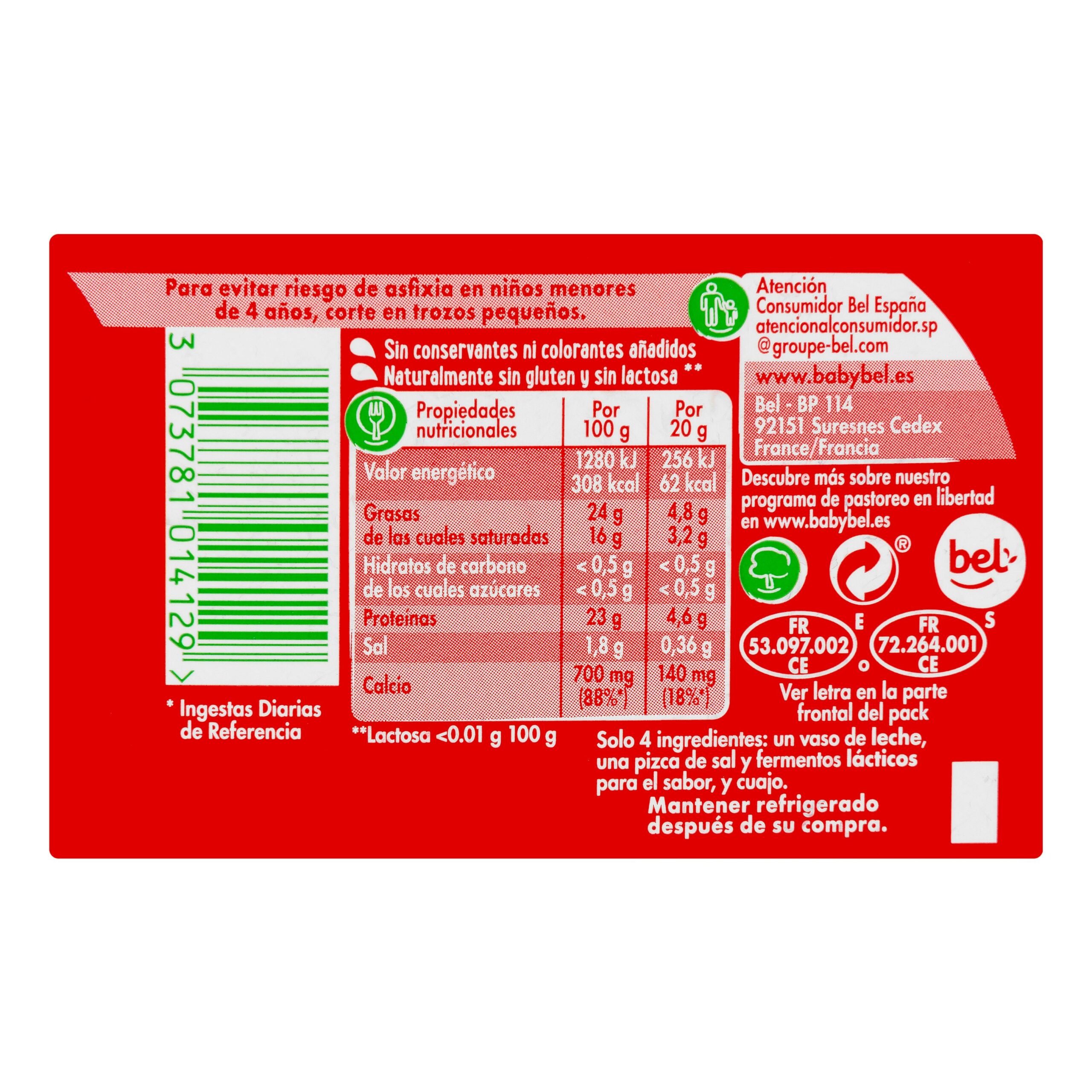 Etiqueta Queso en porciones mini Babybel