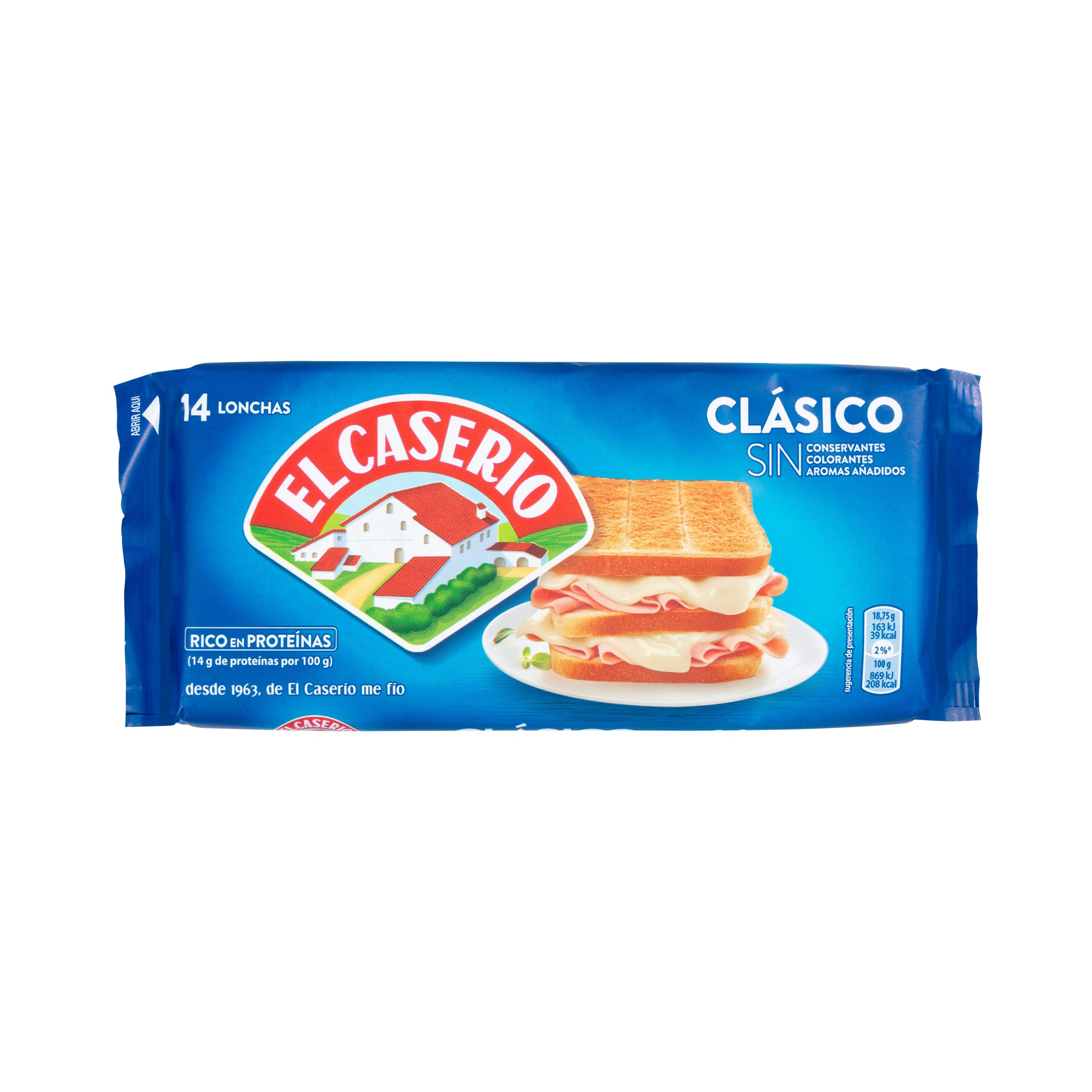 Queso lonchas fundido El Caserio Mercadona