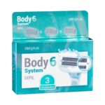 Recambios maquinilla depilación Deliplus Body System 6 hojas Recambios maquinilla depilación Deliplus Body System 6 hojas