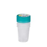 Recipiente de Plástico Redondo 240 ml Bosque Verde con rosca