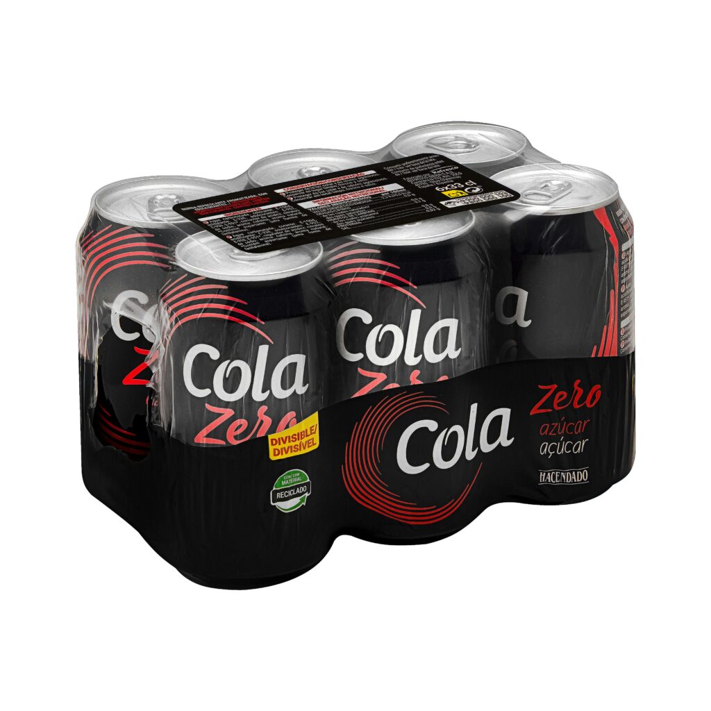 Refresco cola Hacendado Zero azúcar