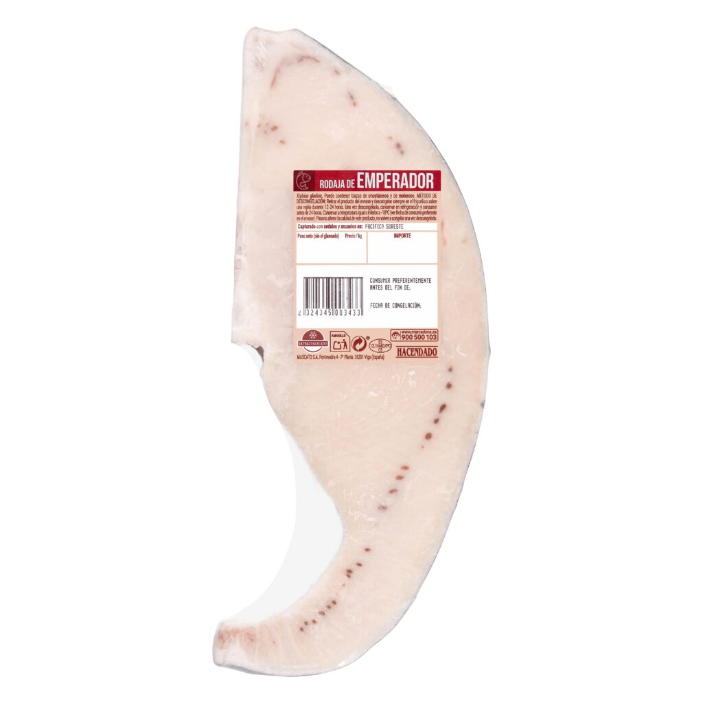 Rodaja de emperador Hacendado ultracongelado